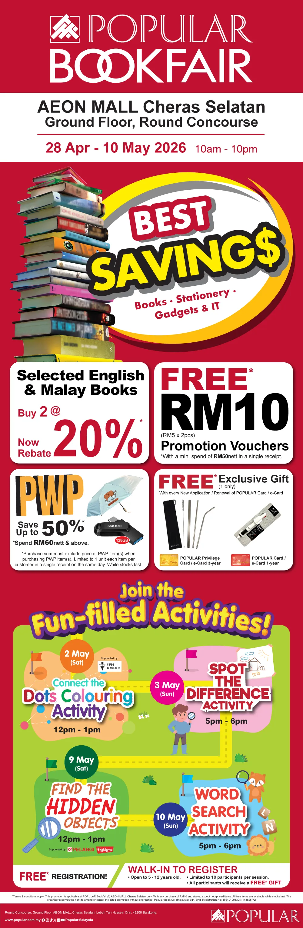 POPULAR Bookfair @ AEON MALL Cheras Selatan