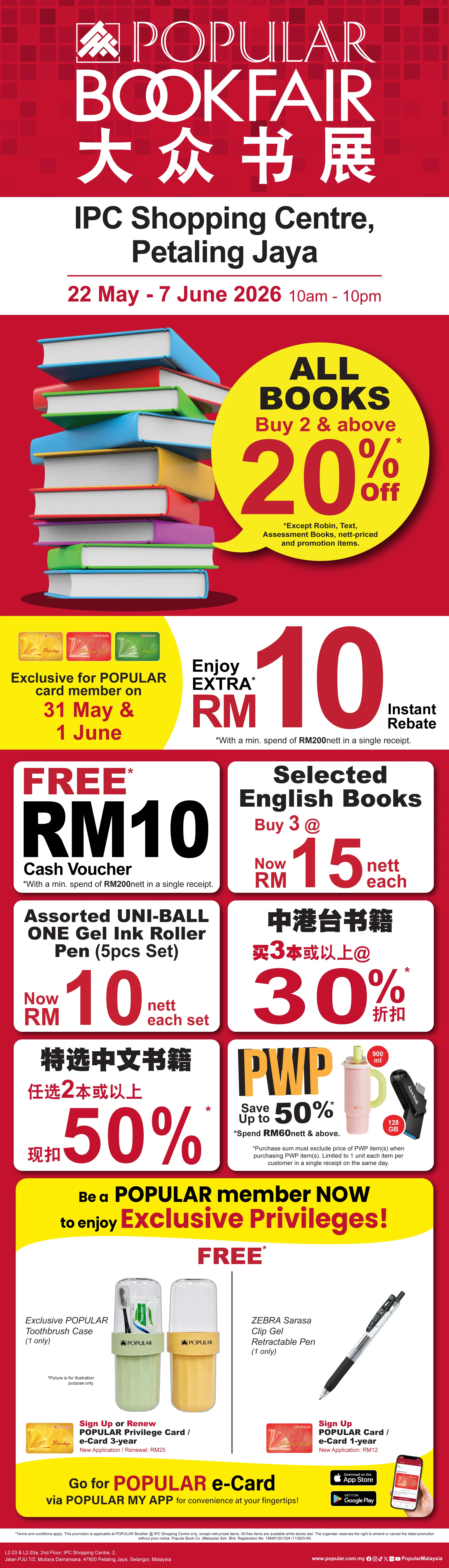 POPULAR Bookfair @ IPC Shopping Centre, Petaling Jaya