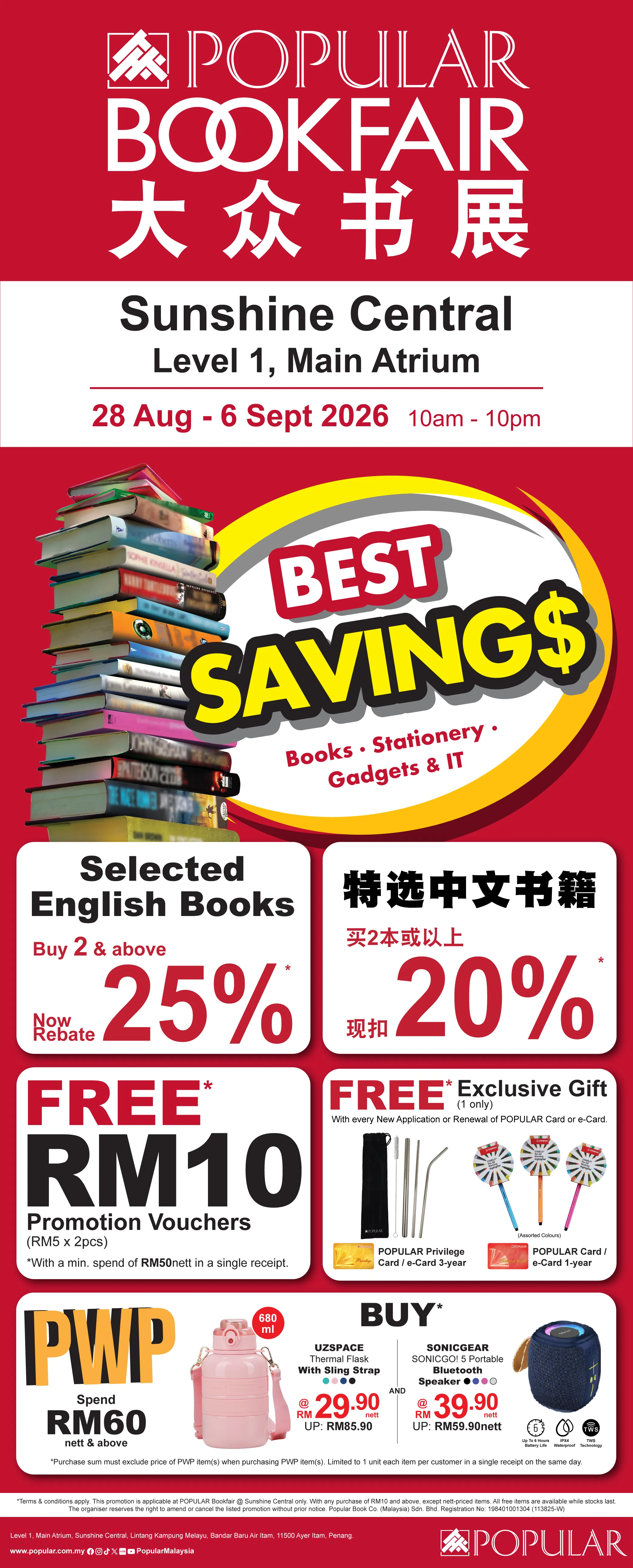 POPULAR Bookfair @ Sunshine Central