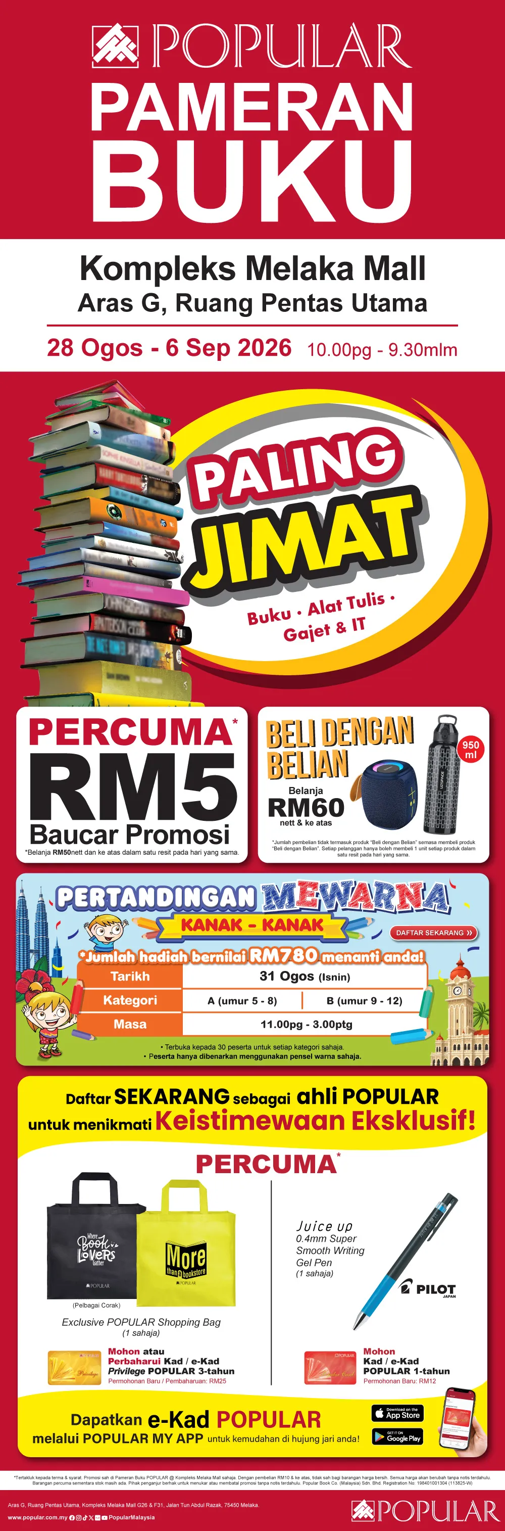 POPULAR Bookfair @ Kompleks Melaka Mall